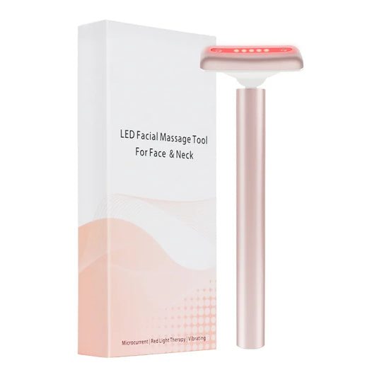 Microcurrent EMS Facial Wand Face Massager Red Ligh Facial Fade Eye Line Magic Dark Circle Wand Therapy Infrared Beauty Device
