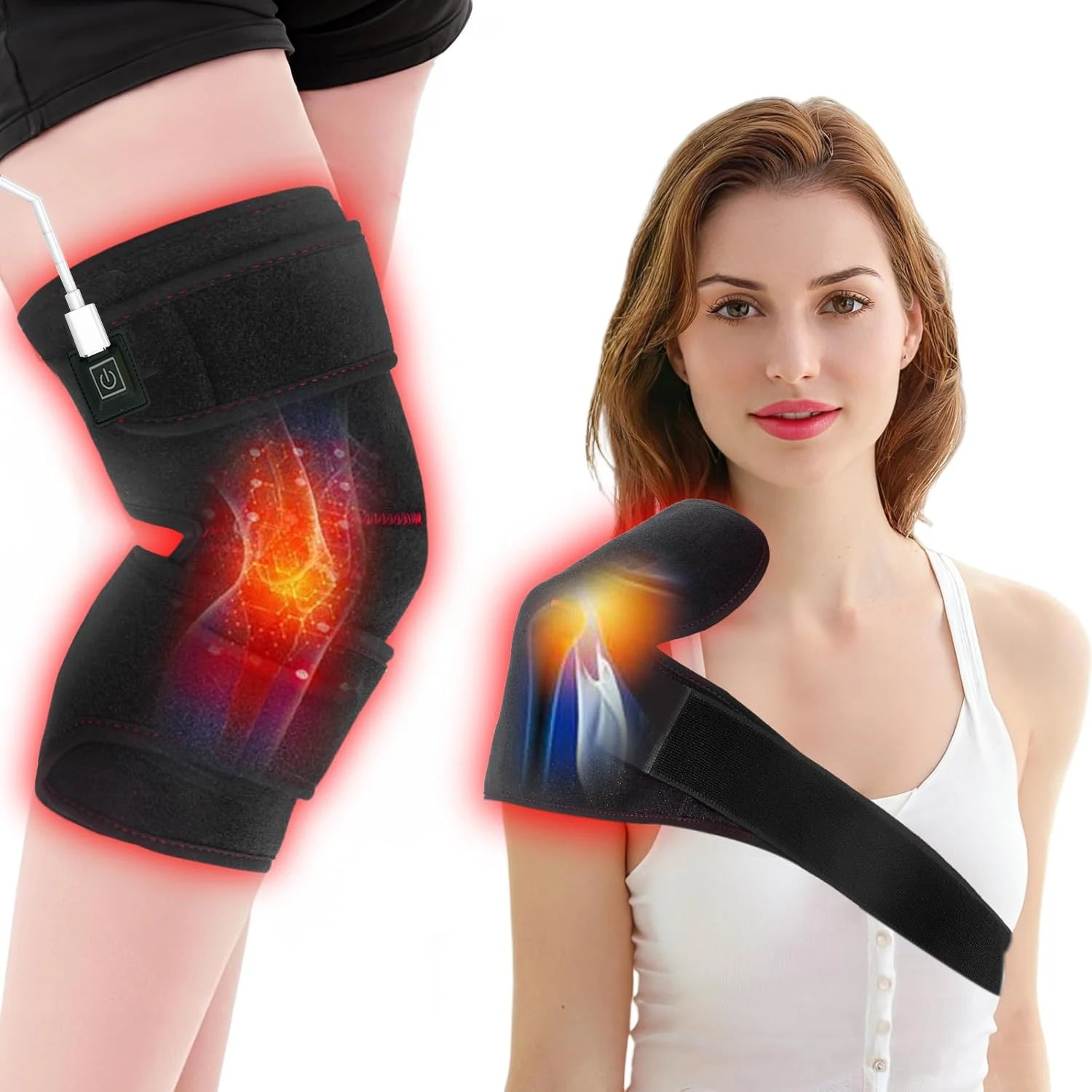 Red Light Therapy Pad Knee LED Infrared Mat Lamp for Shoulder Relax Pain Relieve Health Care Portable Home Use Red Light Device