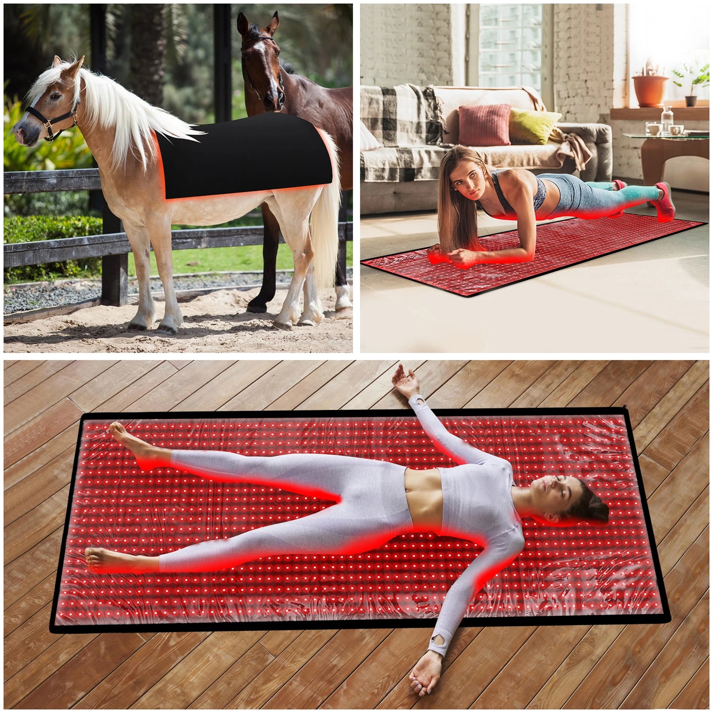 near Infrared Mat 1280Pcs LED Reds Light Therapy Devices Large Pads for Whole Full Body Home Health Relaxation Device